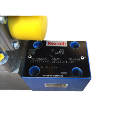 Rexroth Overflow Valve DBETBEX-1X/250G24K31A1M Blue 0-50°C High Pressure 1000 L/Min High Flow Capacity 350 Bar High Strength Cast Iron Electric